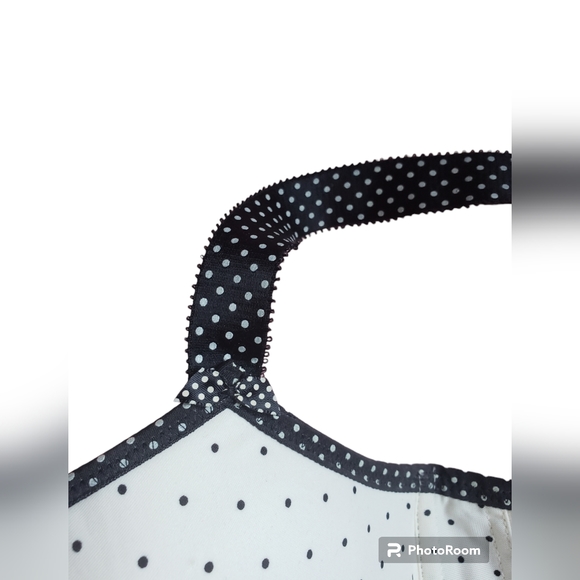 Freya Intimates & Sleepwear Polka-Dot Design in Black and White EUC 32G - Picture 7 of 14